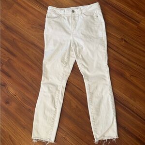 LC Lauren Conrad Women's White Skinny Jeans